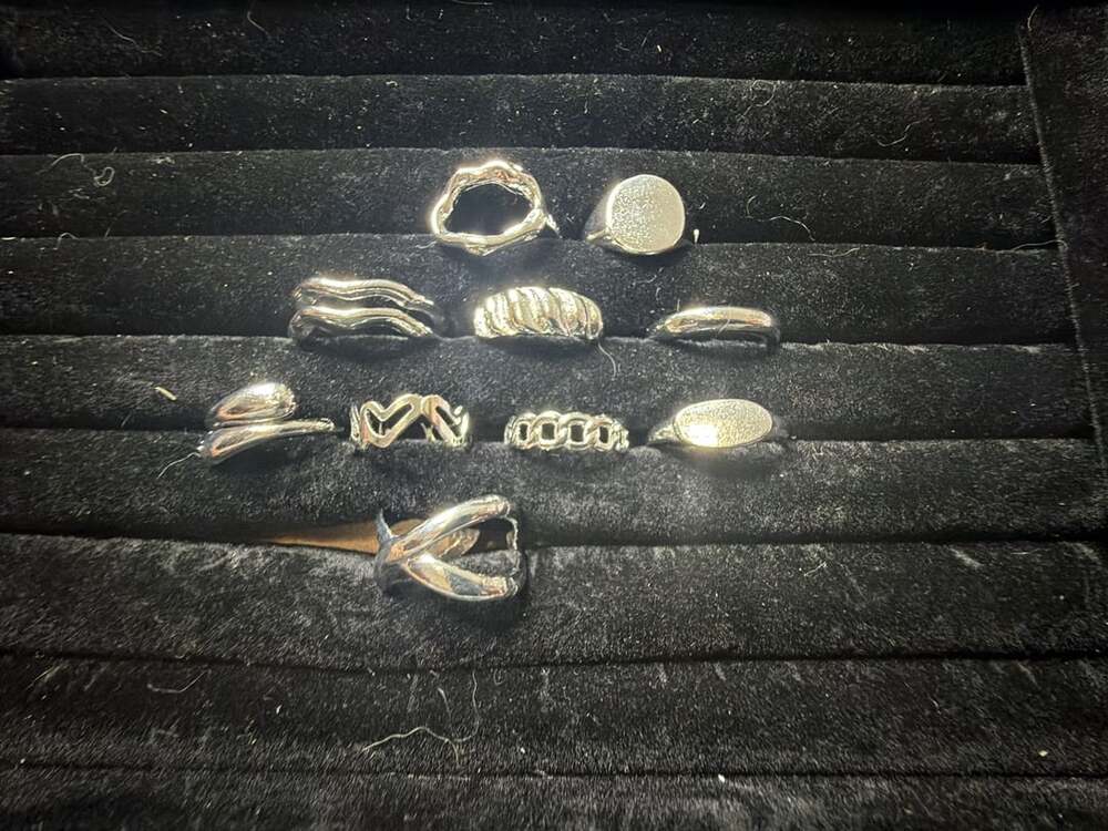Unbranded Silver plated Assorted Rings Lot of 10